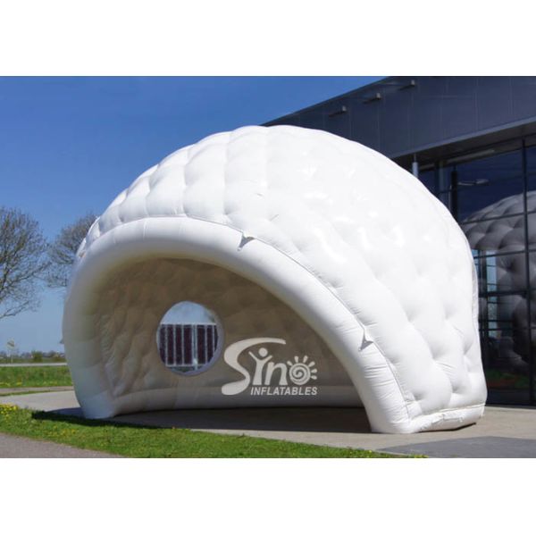 7x5m outdoor movable advertising white inflatable golf tent for trade shows or promotions