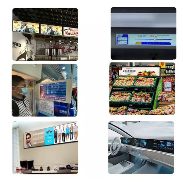 36.6 Inch Stretched Bar LCD Monitor 700nits 500nits 300nits 1920×290 For Bus Hospital