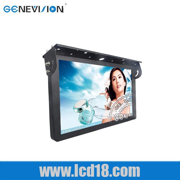 Quality 18.5 Inch Ceiling Mounted Bus Advertising Screen For Stops Information Display for sale