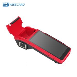 Wholesale Red Android Handheld POS Machine With Fingerprint Scanner from china suppliers