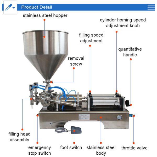 Automatic Heating Hopper Small Mixer Lipstick Filler Lip Balm Making Machine Liquid Chilli Paste Filling Machine