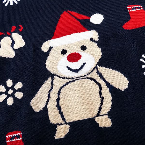 New Autumn And Winter Fashion Christmas Children's Pullovers Kids Girls Boys Knitted Crew Neck Sweaters