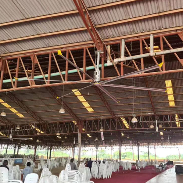 Ceiling Installation 5.0m 16FT Large HVLS Air Flow Fan For Cooling And Ventilation