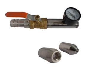 Jet Nozzle Handheld Test Equipment IEC60529 With Pressure Gauge 0~0.25MPa