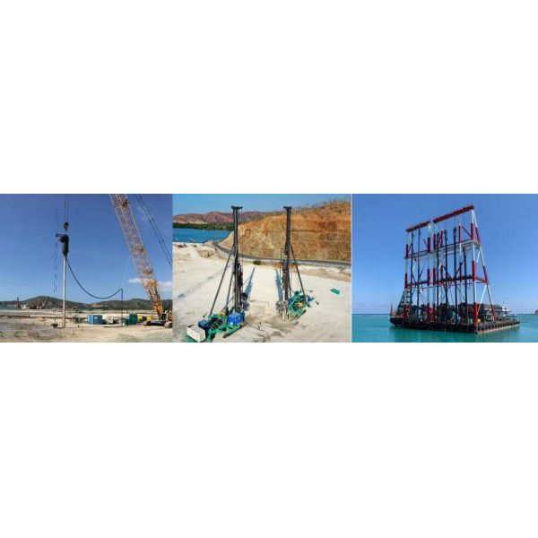 180kW Bvem Bottom Feed Vibroflotation Technique For Compacting Soil Ground