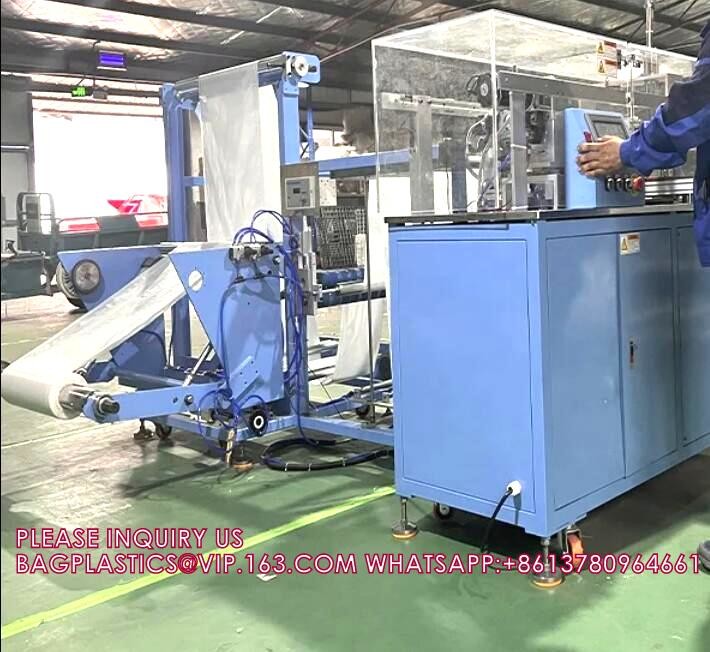 LDPE HDPE LLDPE Plastic Film Sheet Folding Machine Automatic Automatic Folding Machine