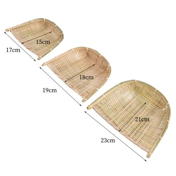 Home Practical Bamboo Broom And Dustpan Green Color