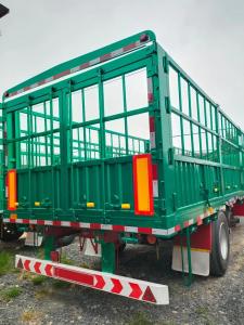 China 10 foot 3 Axle Fence Cargo Trailers Bulk Stake Cargo Trailers For Sale on sale