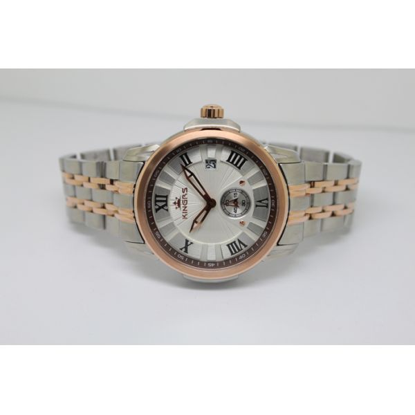 2 Layer dial stainless steel digital watch WIith Quartz movement , OEM / ODM service