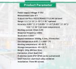 Industrial Grade UBIS-526Y Dual Axis Inclinometer Sensor With RS232 RS485 TTL