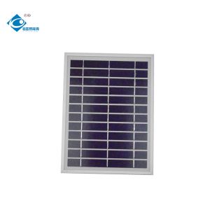 Wholesale 6V High Efficient Glass Solar Panel 5W Outdoor Solar Photovoltaic Panel Charger ZW-5W-6V from china suppliers