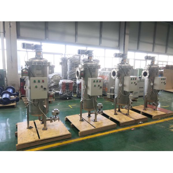 Solid Automatic Self Cleaning Filter High Pressure Stainless Steel Liquid Filter