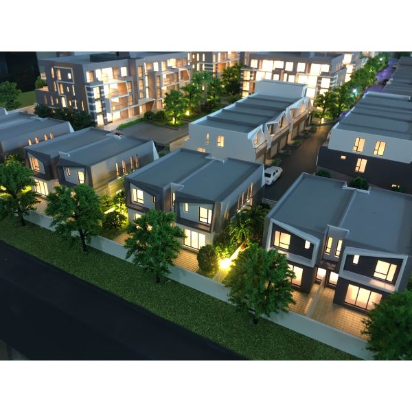 Acrylic Plastic Architecture House Model For Townhouse Displaying 1 / 100 Scale
