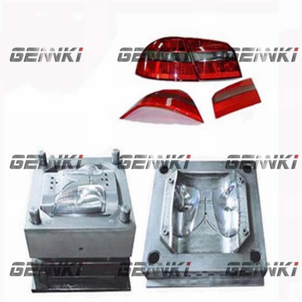 NAK80 2344 Automotive Multi Cavity Injection Molding DME Red Car Light Mould