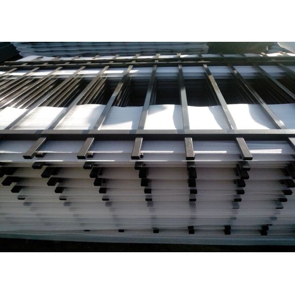 1.8mx2.4m Ornamental Steel Fence PVC Coated SGS Certification