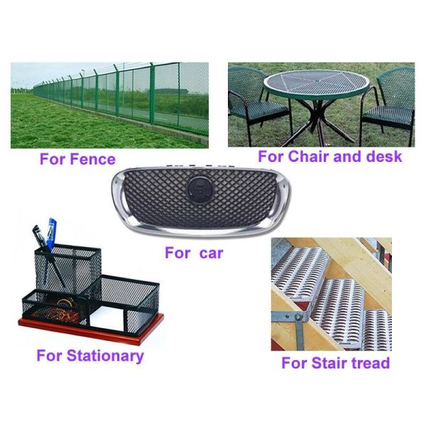 Aluminum / stainless steel expanded plate mesh
