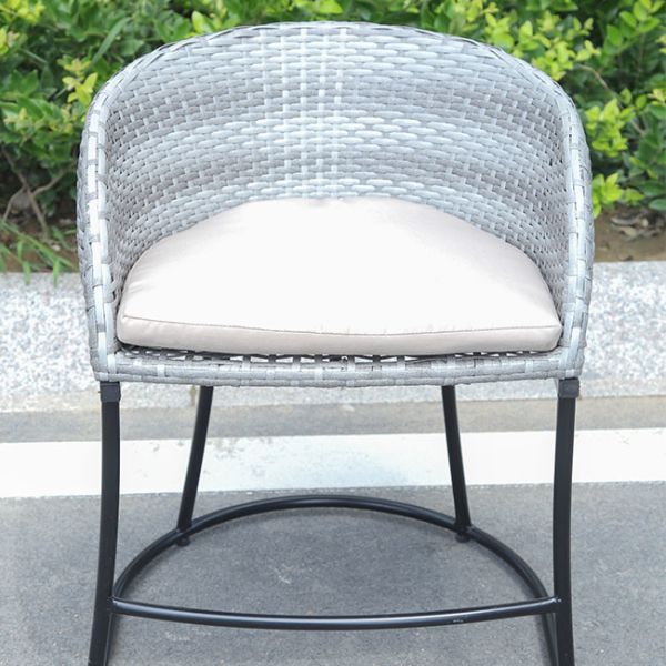 Single Chair Nordic Style Tall Counter Furniture Metal Velvet High Back Chair