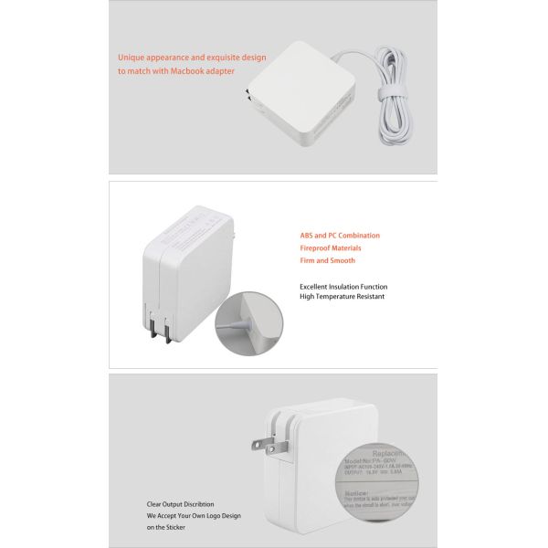 16.5V 3.65A Computer Hardware Devices , AC DC 45W 60W 85W Laptop Charger Adapter