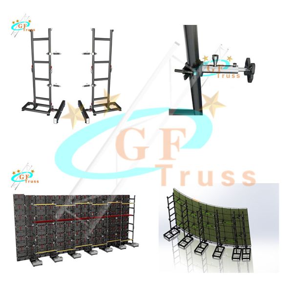 T6 LED Screen Wall Support Truss Module Size 500mm*1000mm