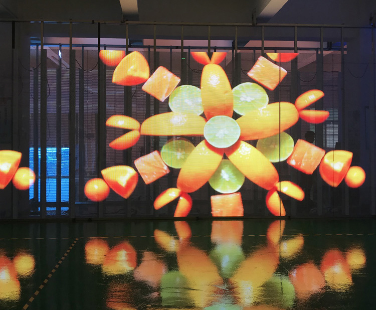 Transparent RGB Glass Window LED Display For Shopping Mall / Luxury Stores