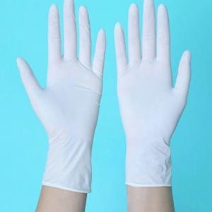 China Sterile Disposable Latex Powder Free Gloves 85mm 115mm Width on sale