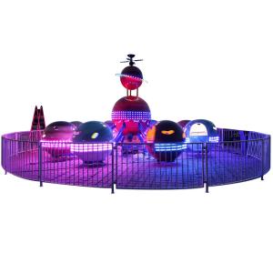 Wholesale Red color interstellar trave helicopter equipment for family funny lifting and rotating entertainment from china suppliers