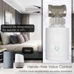 Tuya ZigBee3.0 WiFi Smart TRV Programmable Thermostat Heater Temperature