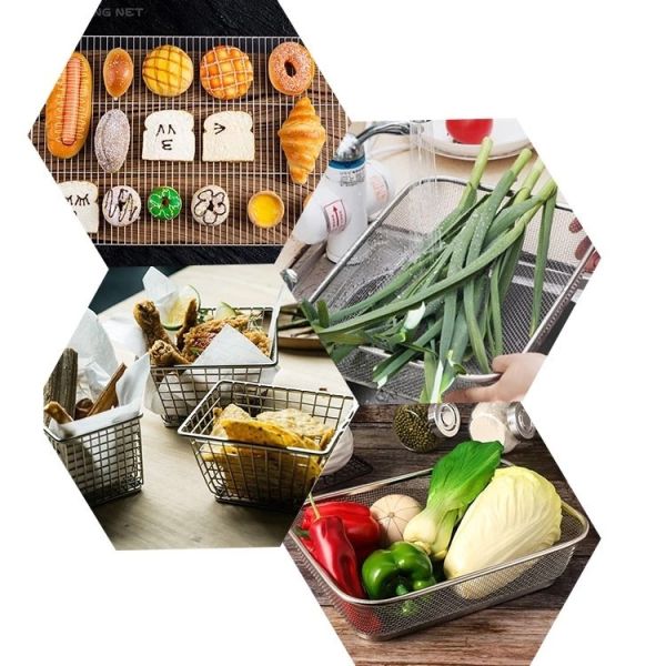 Stainless Steel Wire Mesh Baskets For Surgical Instrument Sterilization