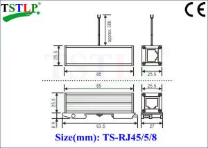 Wholesale RJ45 Lightning Surge Arrester For Protecting Network / Computer Data Transmission System from china suppliers