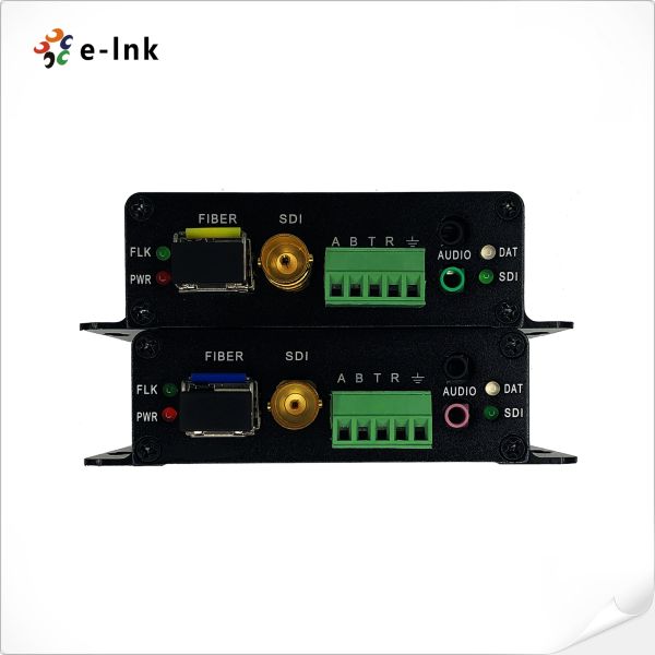 SDI Fiber Converter 3G-SDI Video Bidi RS485 RS232 Audio over fiber converter