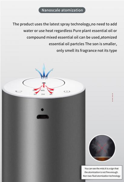 20ml Pure Essential Oil Waterless Nebulizing Diffuser