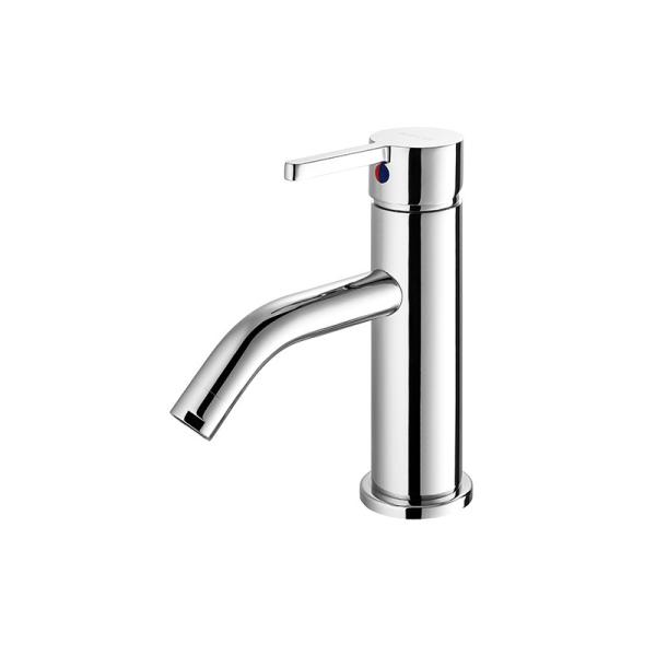 Quality Brass Basin Faucet Polished Single Hole Washroom Mixer Tap Single Handle Bathroom Sink Faucets for sale