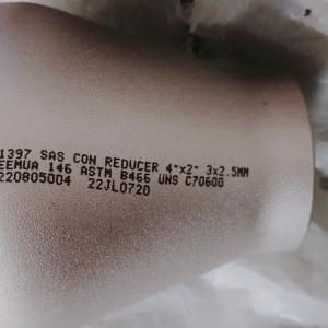 Wholesale CON Reducer C70600 2x1.5&quot; STD Concentric Eccentric Reducer from china suppliers