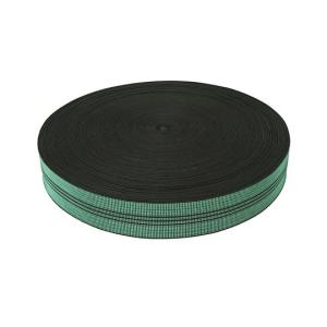 Wholesale 50mm Width PP Sofa Elastic Webbing Green Color With 3 Black Lines from china suppliers
