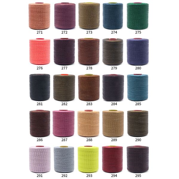 400g Polyester Wax Bonded Braided Thread for Leather Sewing Thread 250D/16 OEM/ODM Support