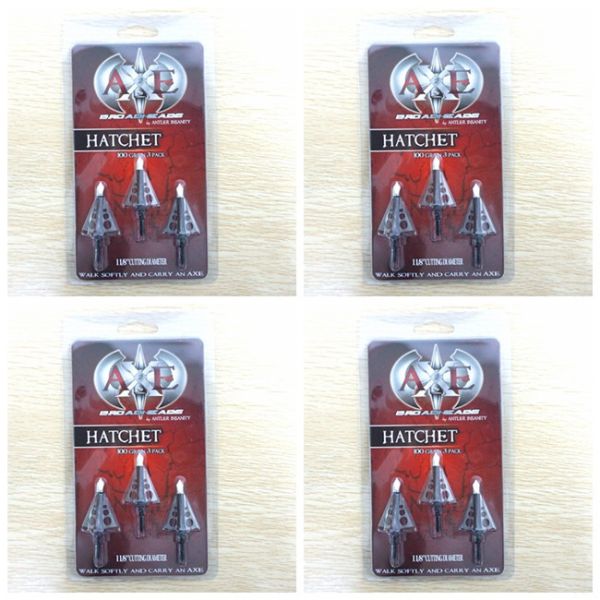 Mechanical Archery Hunting Expandable Broadheads 100 Grain 4 Blade