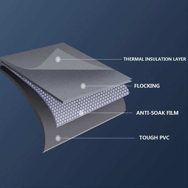 Flocked PVC Inflatable Sleeping Mat Portable Air Mattress With Pump