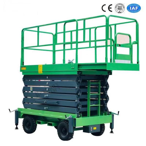 Quality 500Kg Loading Capacity Hydraulic Lift Platform 12m Height Mobile Scissor Elevating Lift for sale