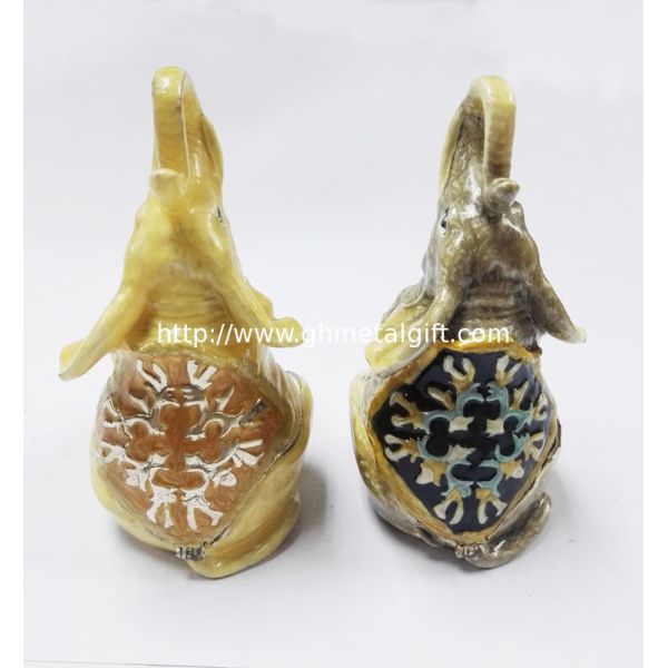 elephant trinket box alloy jewelry box home decoration jewelry box