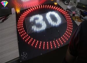 China IP65 Digital Speed Limit Signs , Electronic Speed Warning Signs Pitch 31.25mm on sale