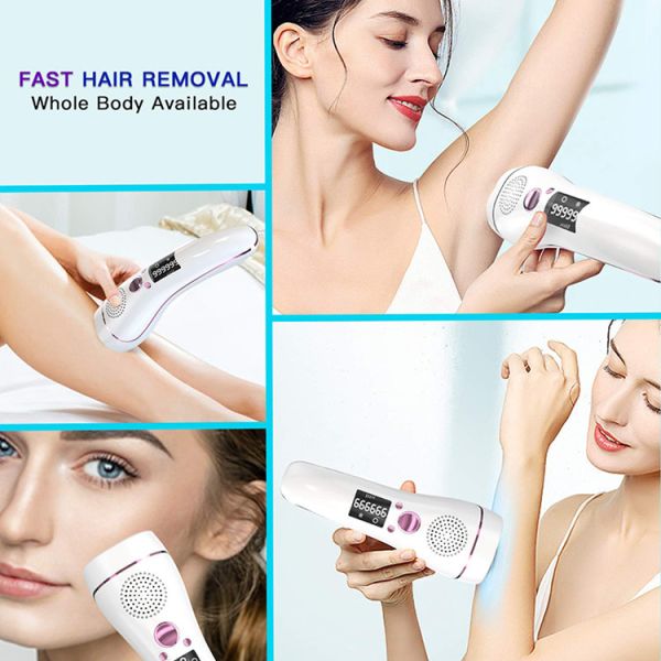 White 990000 Flashes 50HZ 60HZ 2.6A IPL Laser Epilator