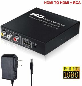 China 1080P PAL NTSC HDMI To RCA / HDMI 1.3 3RCA CVBS Audio Video Converter on sale