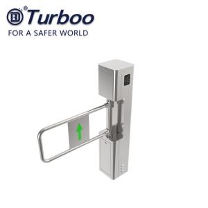 China Stainless Steel Waist Height Barrier Gate For Supermarket Entrance 240V on sale
