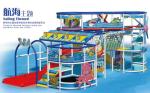 Indoor soft playground in fantasy colors design for kids with space theme