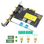 M.2 B key USB3.0 & PCIe dual bus interface 5G WWAN card Adapter Used for fast
