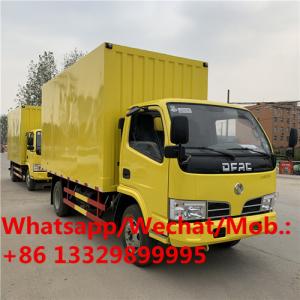 China HOT SALE! high quality and good price diesel dongfeng 3T-5T VAN BOX BODY TRUCK, cargo van transported vehicle on sale