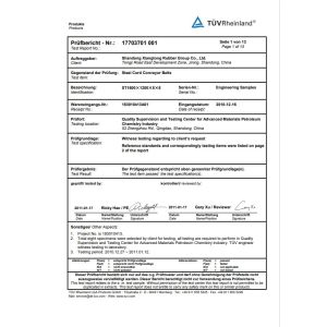 Shandong Xiangtong Rubber Science Co.,Ltd Certifications