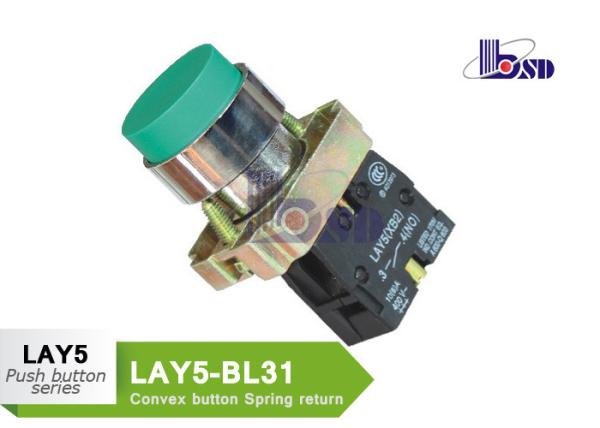 Quality LAY5（XB2）-BL31 green color spring return flat button push button swithes for sale