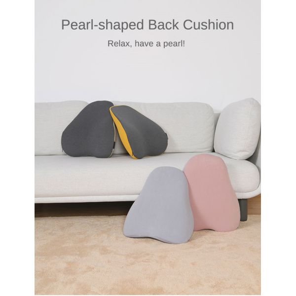 Adults Memory Foam Back Cushion Cotton Covering Side Wings Provide Extra Back Support