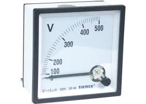 China DC - V96 Analogue Panel Meters , DC Voltmeter Comply With Accuracy Class 1.5 on sale